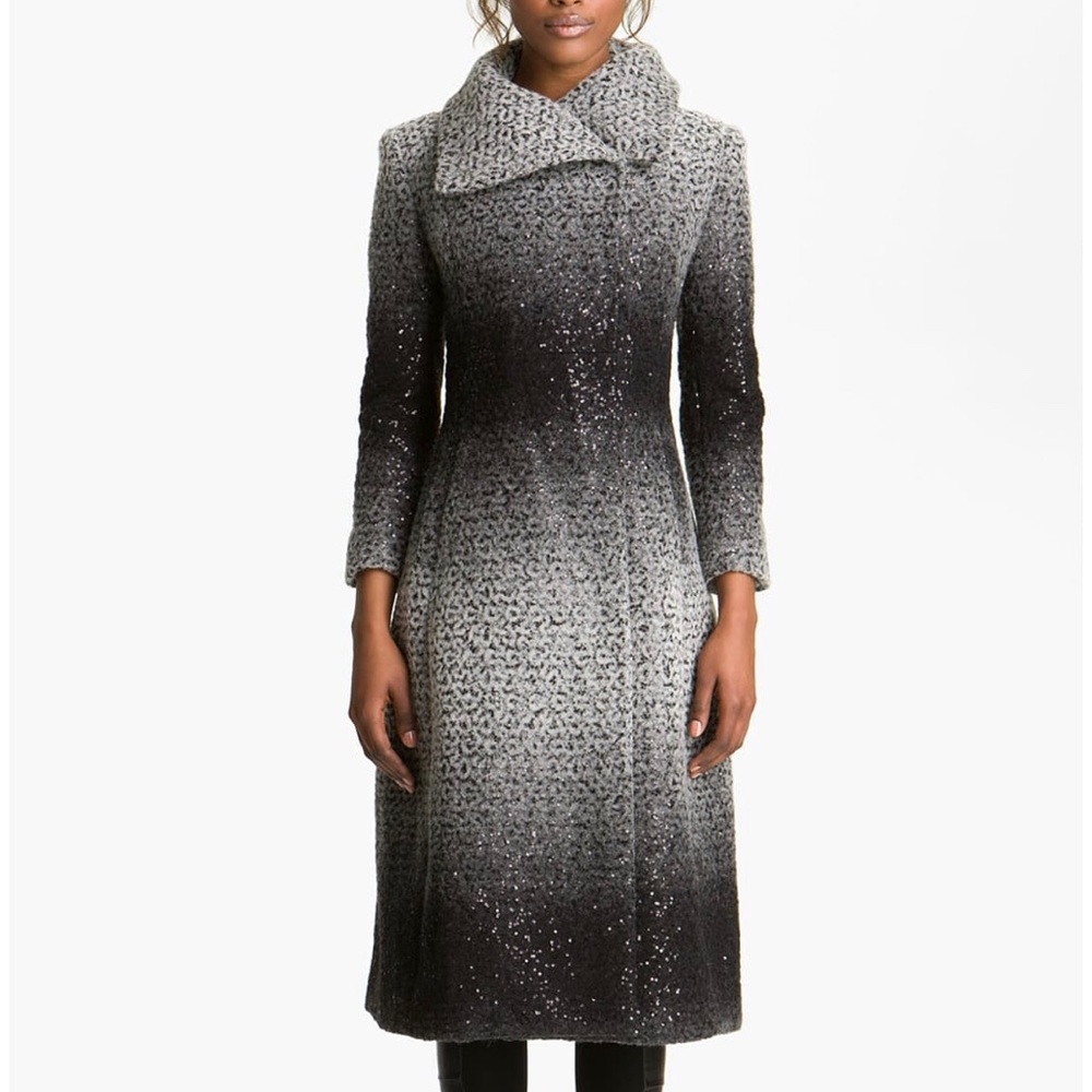 Alice + Olivia ombré sequin coat